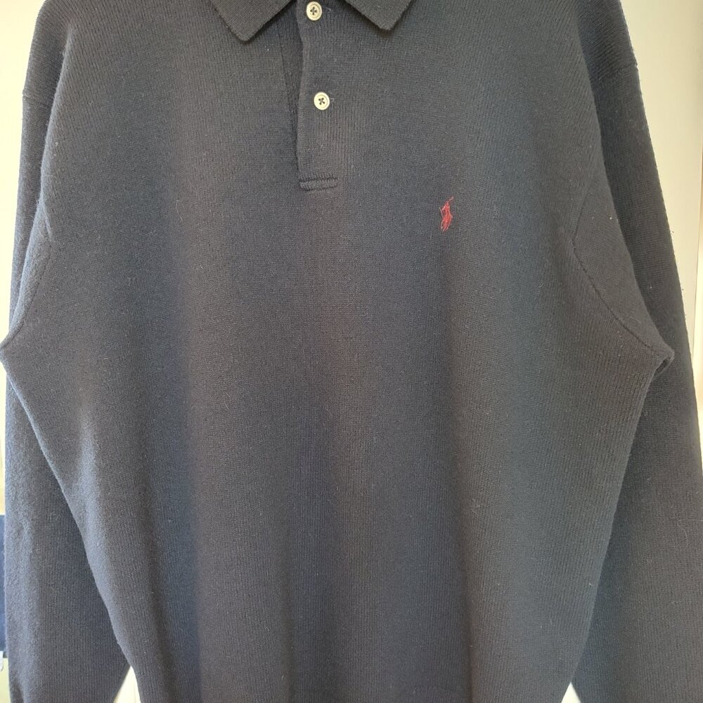 MENS Large Vintage Polo Ralph Lauren 100% Lambs Wool Sweater <EUC>